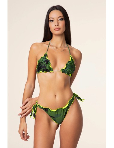 Effek - bikini triangolo con slip regolabile fantasia fk25-0520x22