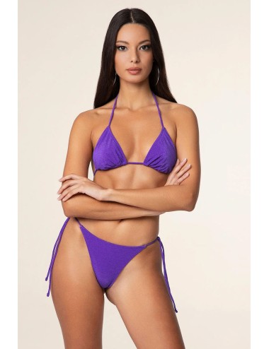 Effek - bikini triangolo con slip regolabile viola fk25-1140pr