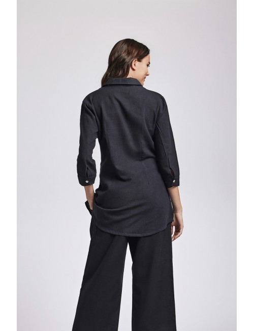 Abito camicia jenny ic24-007 nero