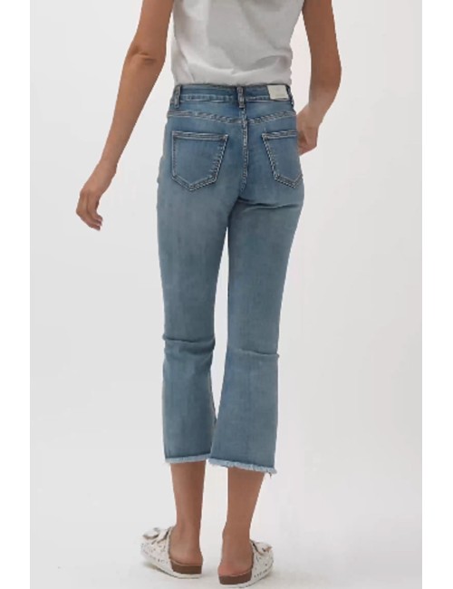 Pinocchietto jeans marzia – bootcut sfrangiato ww30205