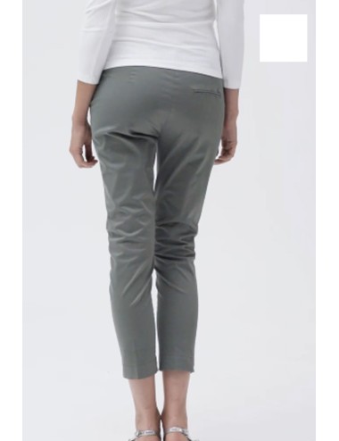 Aurora pantalone con spacchetto rasatello ww30500 bianco