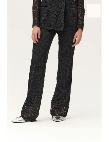 Pantaloni in pizzo  ww30546 sabbia