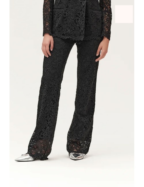 Pantaloni in pizzo  ww30546 sabbia