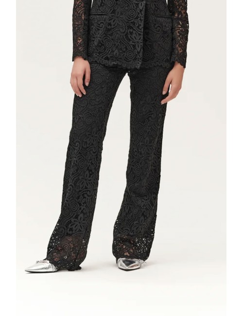 Pantaloni in pizzo  ww30546 nero
