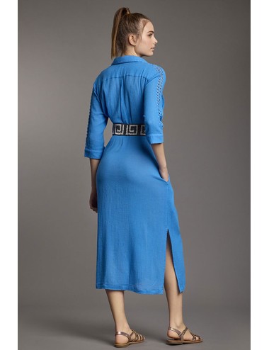 Iconique - abito maxi shirt olivia ic25-111 royal blu