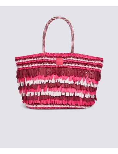 Maxi borsa terra in paglia intrecciata con ricamo aw744abpa100 86702