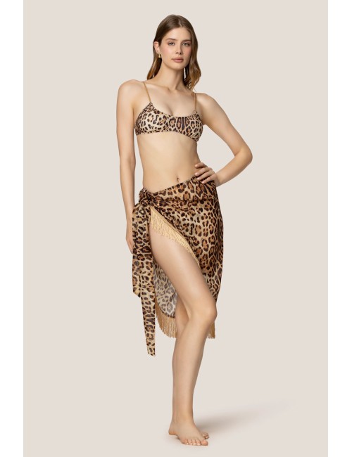 4giveness - gonna pareo con frange oro leo soul 125wcugo5135 200