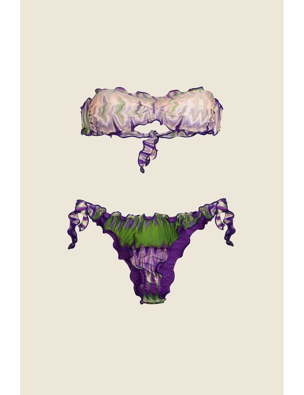 Mefui - bikini fascia con slip regolabile fantasia mf25-1501x20