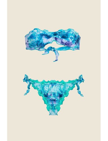 Mefui - bikini fascia con slip regolabile fantasia mf25-1501x31