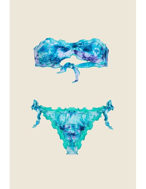 Mefui - bikini fascia con slip regolabile fantasia mf25-1501x31