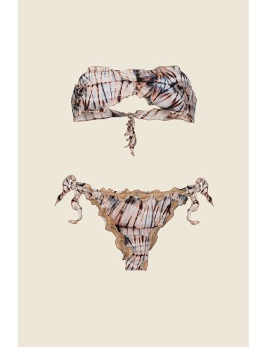 Mefui - bikini fascia con slip regolabile fantasia mf25-1501x15