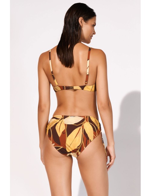 Maryan mehlhorn - bikini con top deep botanic copper e slip alto regolabile 5520+800 611 343