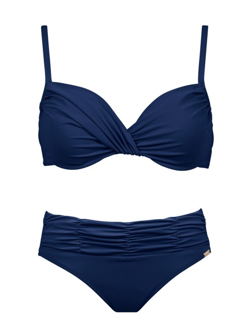 Maryan mehlhorn - bikini con top tinta unita e slip fisso alto 5520+368 504 040