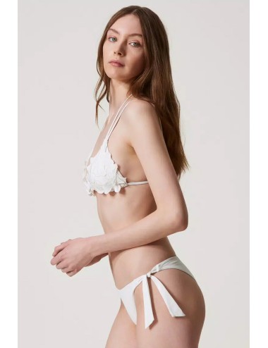 Bikini triangolo e slip brasiliano 251lmmv22 00632 bianco sugar +++