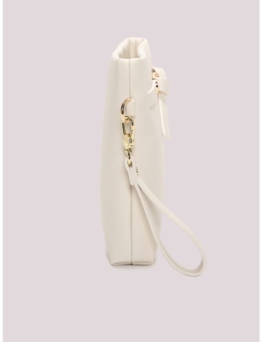 Mimi muà - borsa a busta con cinturino orizzontale m8-j201453 bianco