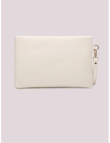 Mimi muà - borsa a busta con cinturino orizzontale m8-j201453 bianco