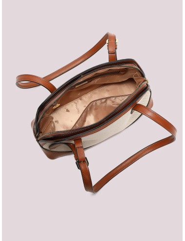 Mimi muà - borsa a spalla in canvas m8-j201461 cuoio