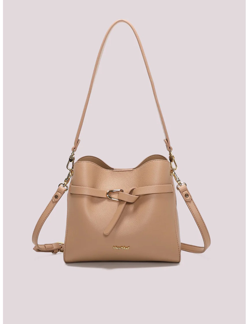 Mimi muà - borsa a tracolla con cinturino orizzontale m8-j201454 nude