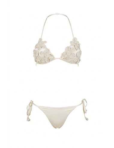 Twinset - bikini triangolo crochet e tanga 261lmme23 00145