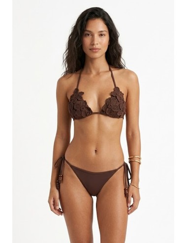 Twinset - bikini triangolo crochet e tanga 261lmme23 11496