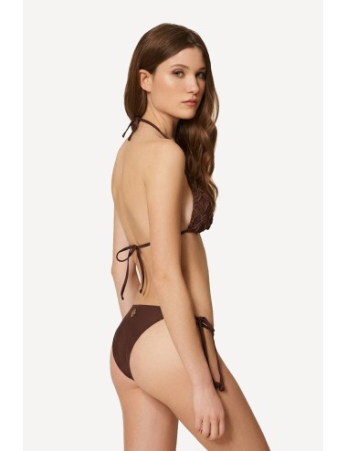 Twinset - bikini triangolo crochet e tanga 261lmme23 11496