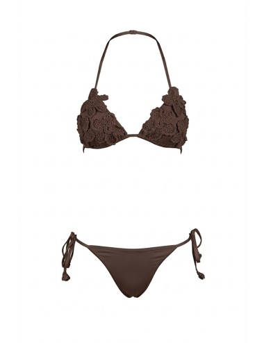 Twinset - bikini triangolo crochet e tanga 261lmme23 11496