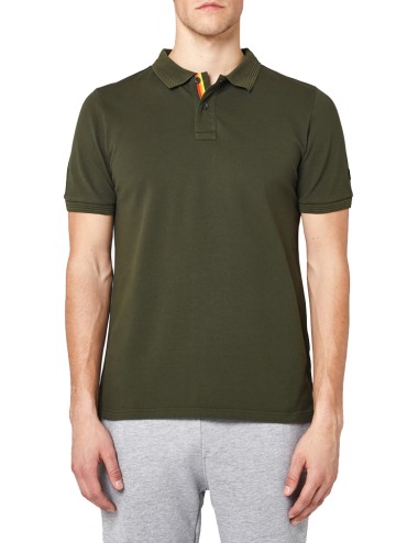 Polo mini logo in piquet m791plj6500 302 verde mil.