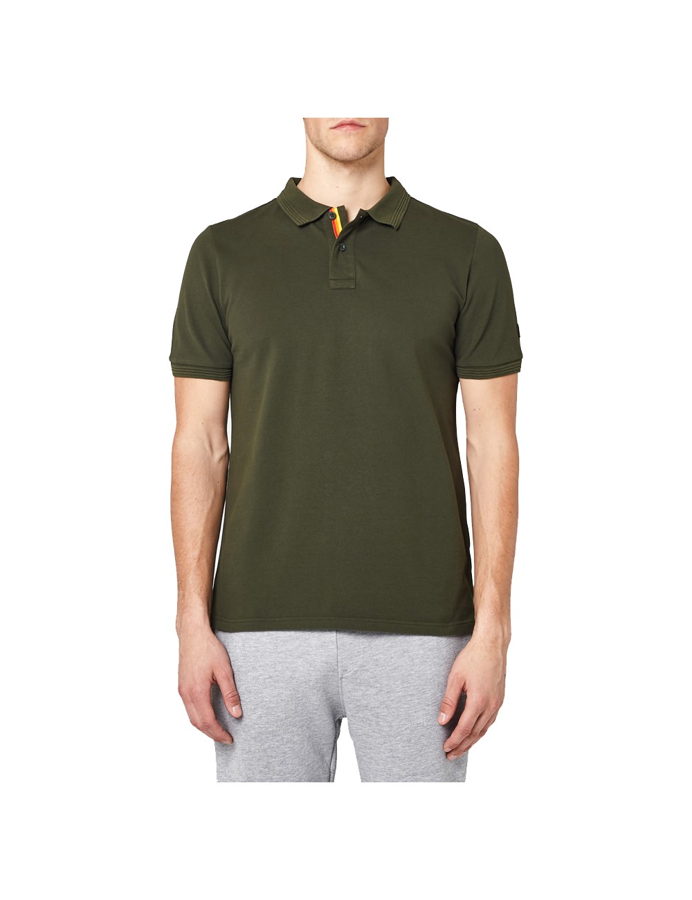 Polo mini logo in piquet m791plj6500 302 verde mil.