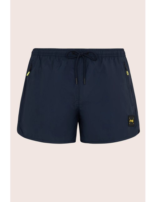 Effek - short corto con zip laterali fk24-2003bu blu