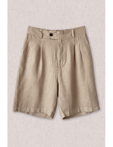 Athoa - bermuda con plisse ath.ss6.bs511 beige