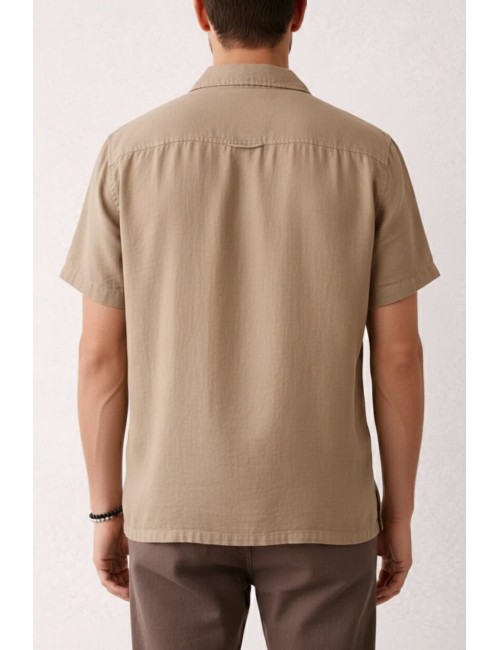 Athoa - camicia m/m in lino ath.ss5.sh417emp-beige