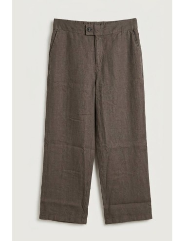 Athoa - pantaloni in lino ath.ss6.p537 fango