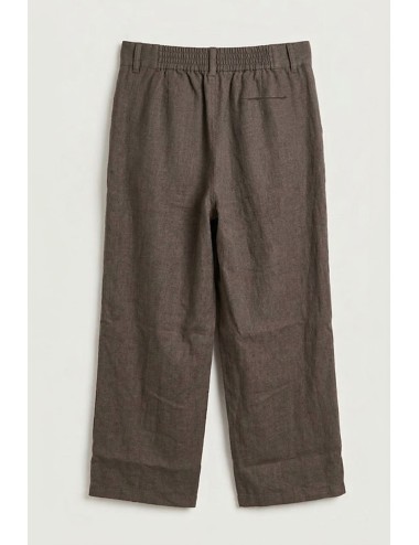 Athoa - pantaloni in lino ath.ss6.p537 fango