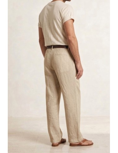 Athoa - pantaloni in lino ath.ss6.p537 beige