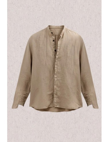 Athoa - camicia coreana ath.ss2.sh105 beige