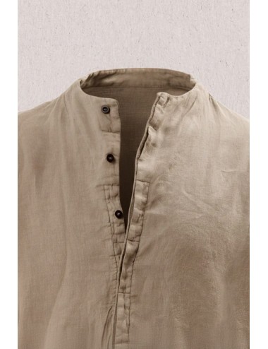 Athoa - camicia coreana ath.ss2.sh105 beige