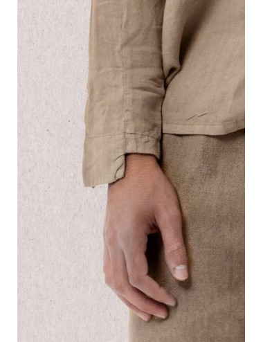 Athoa - camicia coreana ath.ss2.sh105 beige