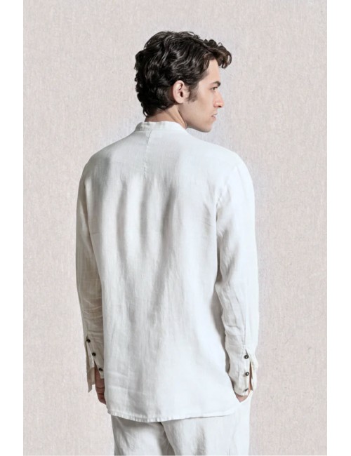 Athoa - camicia coreana ath.ss2.sh105 bianco