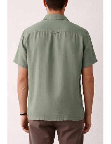Athoa - camicia m/m in lino ath.ss5.sh417emp-sage