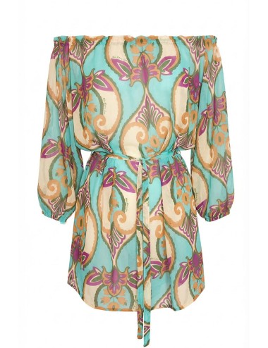 Miss bikini - abito corto scollo arricciato v6002d sila datu