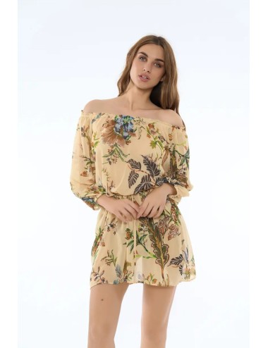 Miss bikini - abito corto scollo arricciato v6002d sila trgi