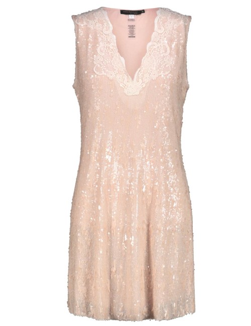 Miss bikini - mini abito pailette e pizzo v6031d t-7451 pabe