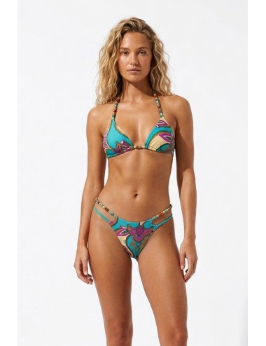 Miss bikini - bikini triangolo con pietre colorate v6034t-v6038b w0636 datu