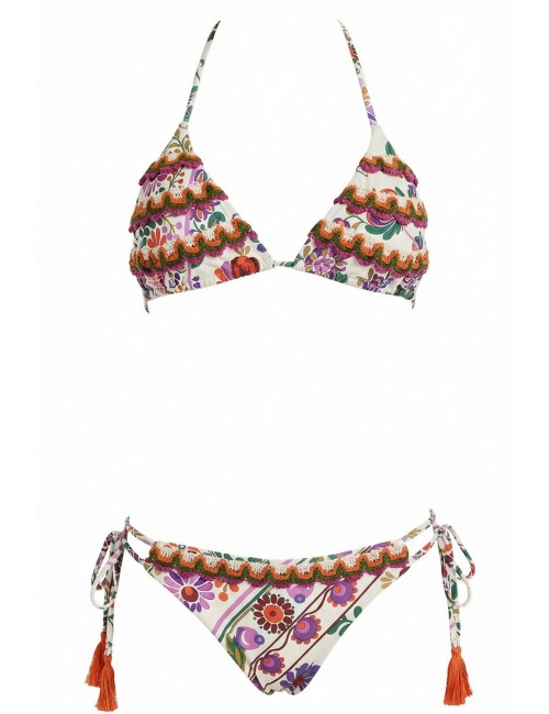 Miss bikini - bikini triangolo con ricami v6060s w0636 flbi