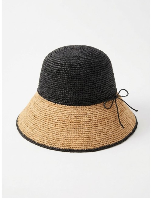 Bagat'elle - cappello crochet bi-ton 01bg196 n/n