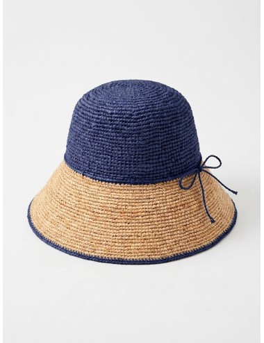 Bagat'elle - cappello crochet bi-ton 01bg196 n/b