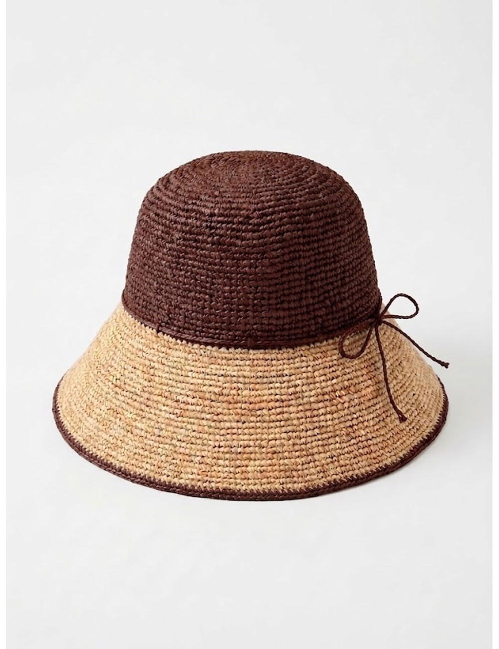 Bagat'elle - cappello crochet bi-ton 01bg196 n/m