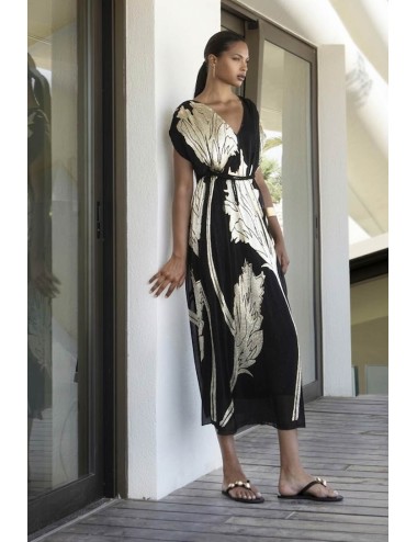 Aggèl - abito midi in plisse metallizzato con dettagli in maglia ss63121kf