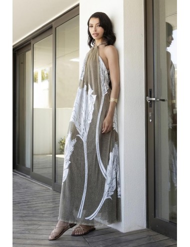 Aggèl - abito midi in plisse metallizzato con dettagli in maglia ss63151kf gold