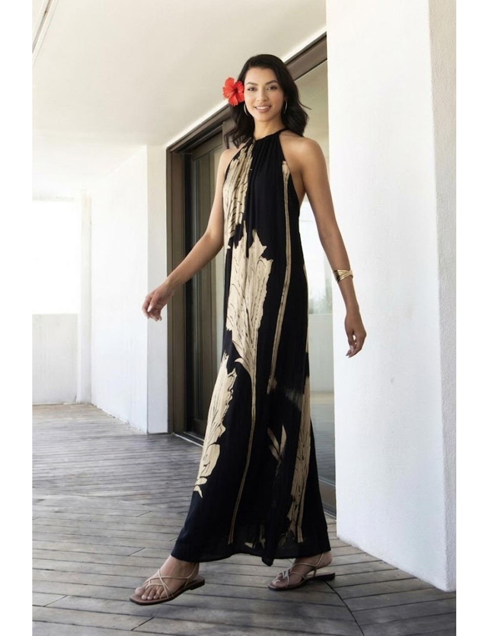 Aggèl - abito midi in plisse metallizzato con dettagli in maglia ss63151kf black